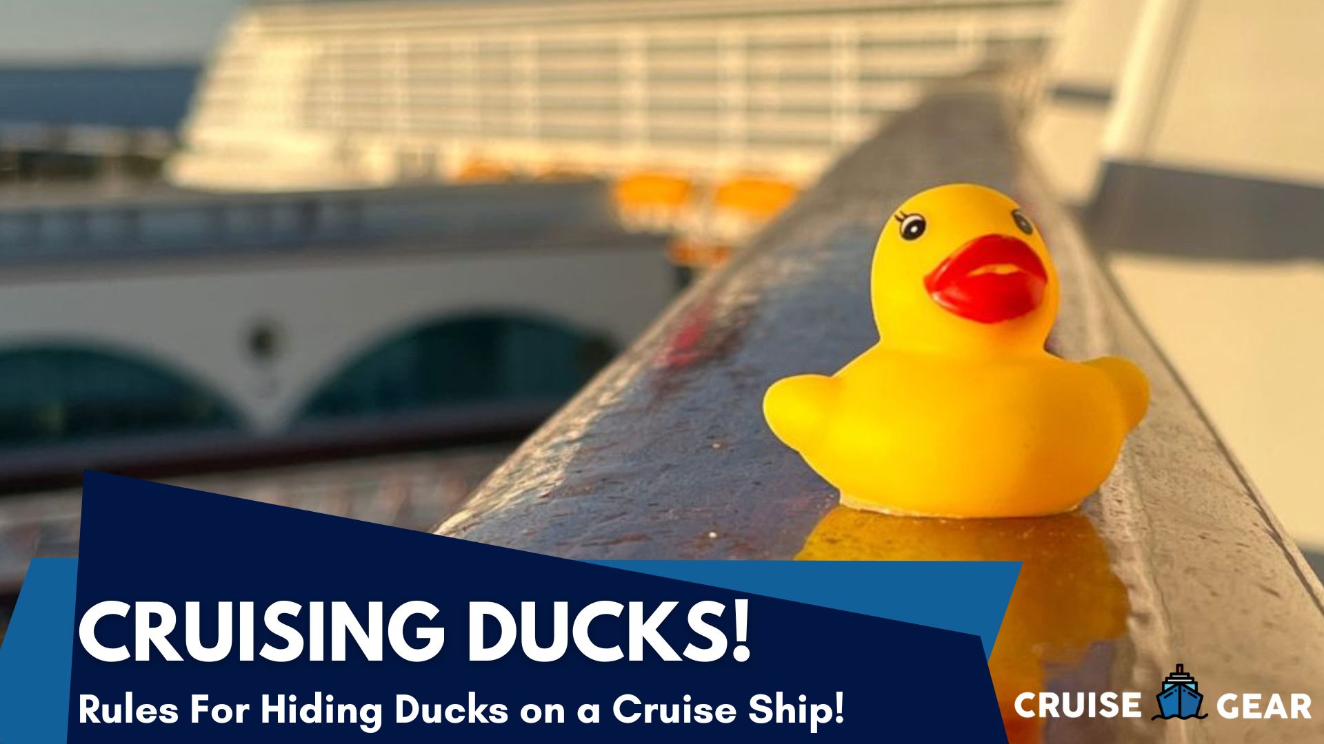 Cruising Ducks, what are all the rubber ducks on cruise ships? Cruise