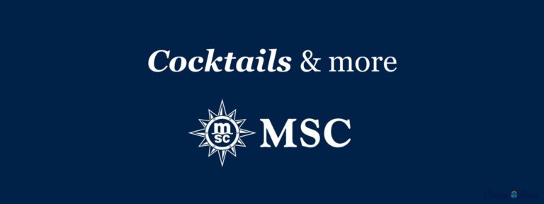 MSC Cruises Drink & Bar Menus With Prices