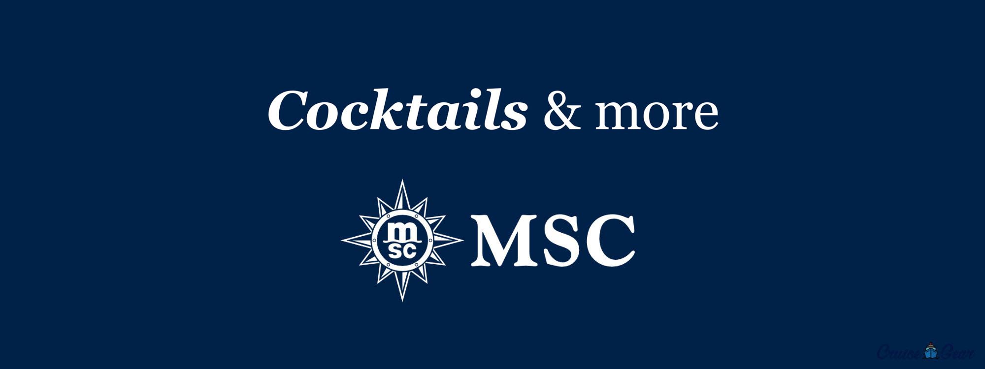 MSC Drink Menu with Prices