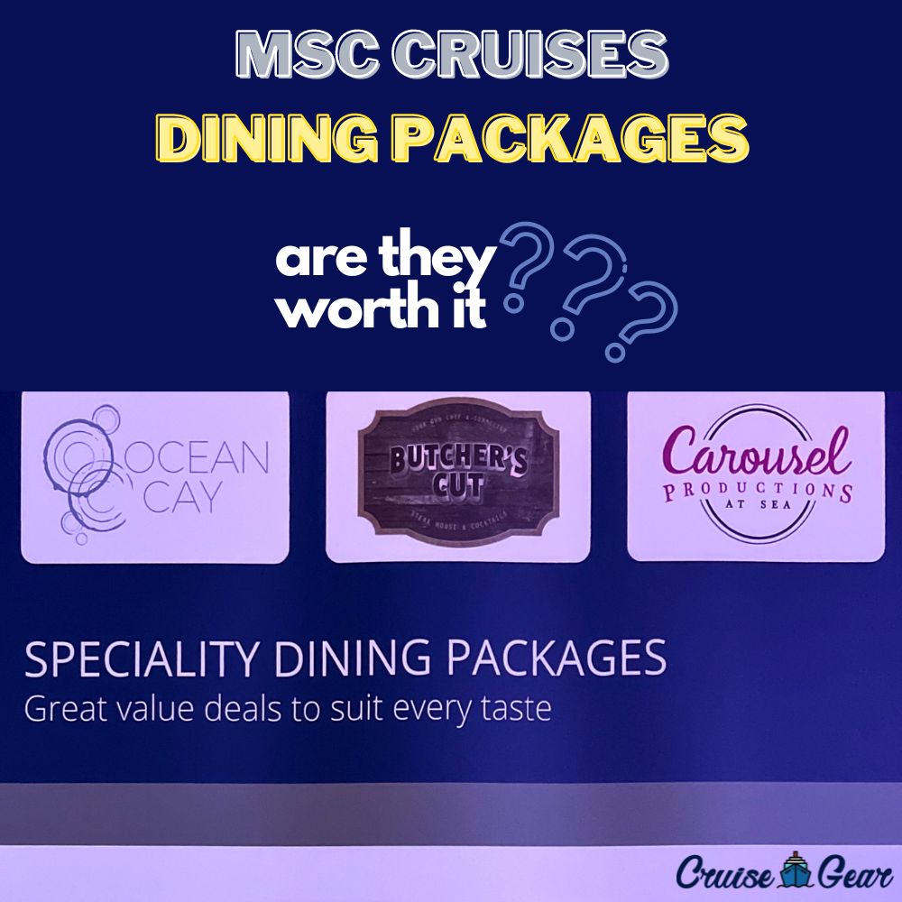 MSC Dining Package Prices