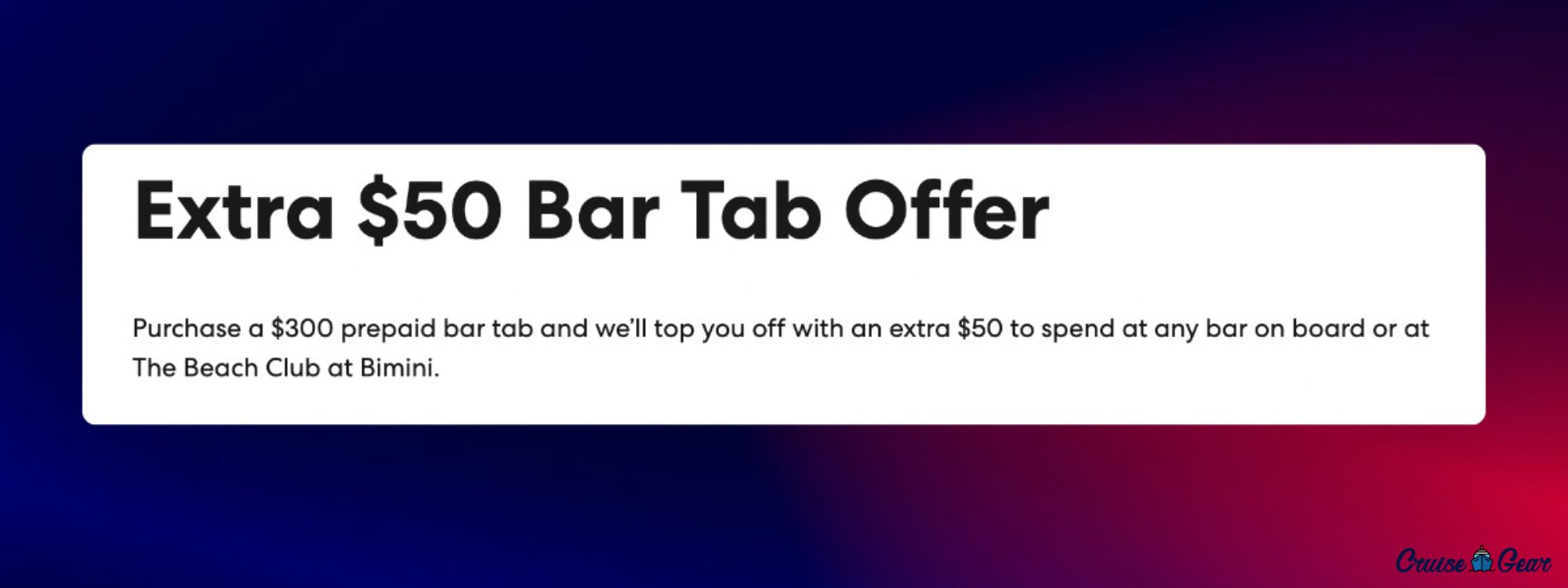 virgin voyages bar tab offer