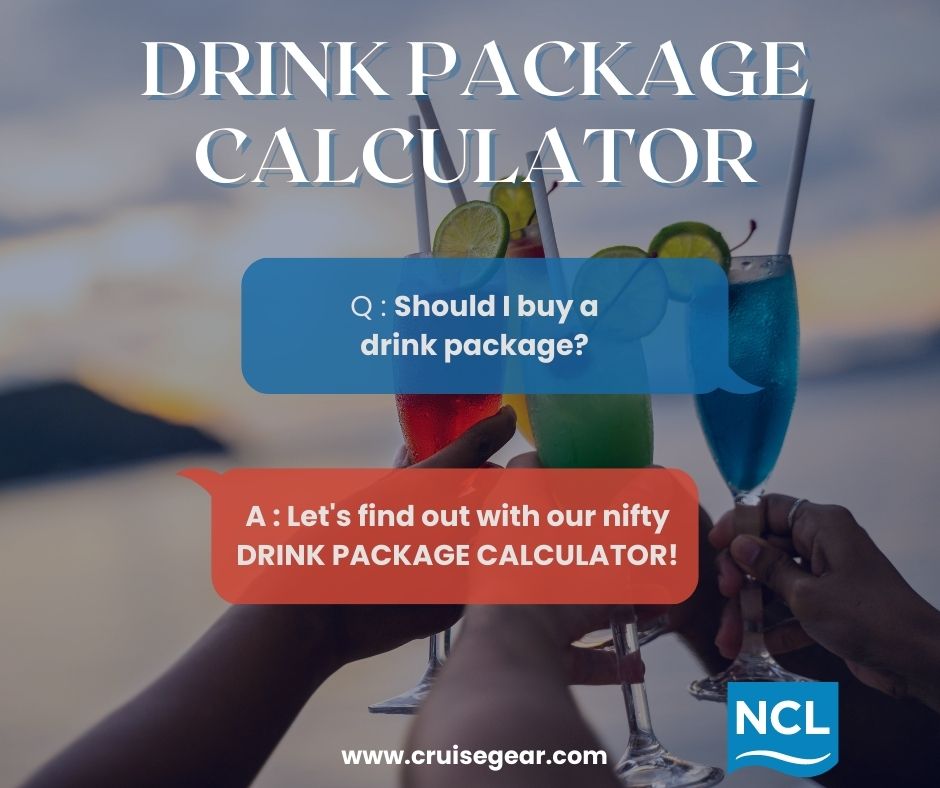 cruise line drink package calculator