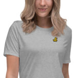 Cruise Duck Embroidered Women's Relaxed T-Shirt