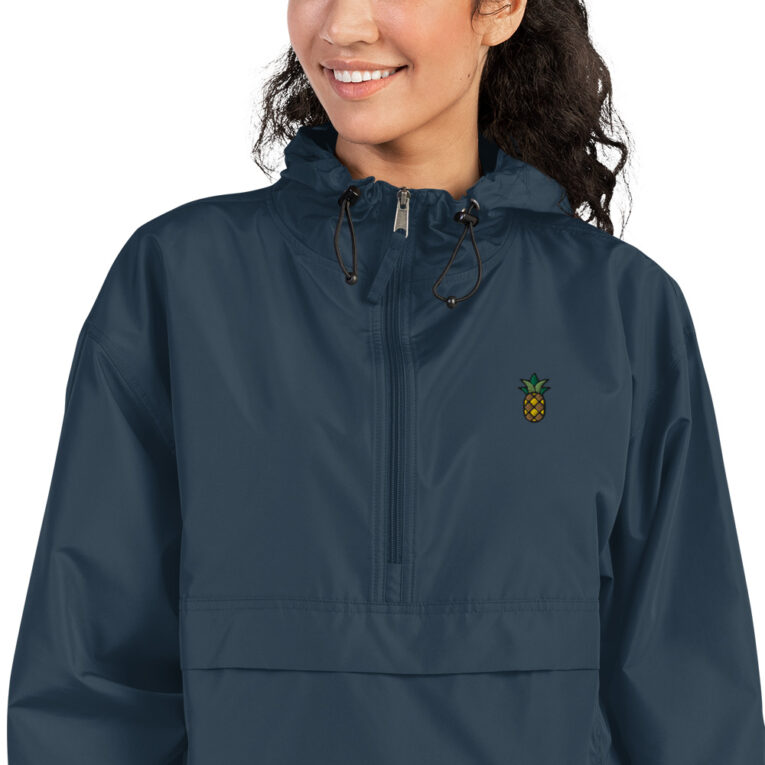 Embroidered Pineapple Icon Champion Packable Jacket