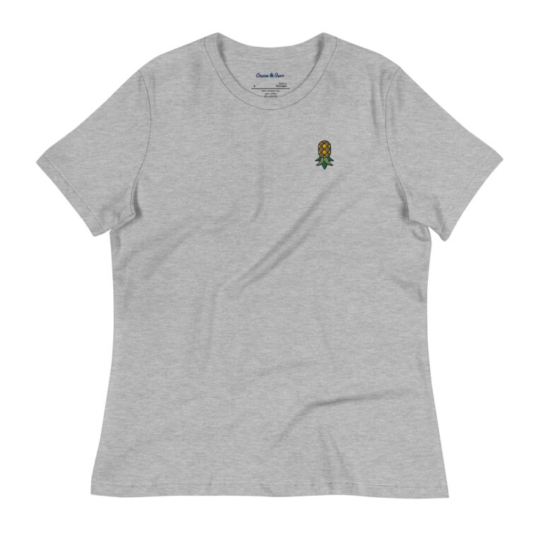 Embroidered Upside Down Pineapple - IYKYK Women's Relaxed T-Shirt Embroidered Upside Down Pineapple - IYKYK Women's Relaxed T-Shirt