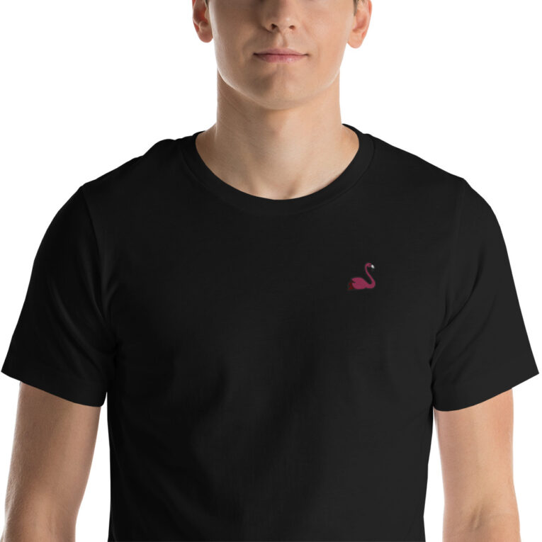 Fabulous Flamingo Embroidered Unisex Ultra Soft T-Shirt Fabulous Flamingo Embroidered Unisex Ultra Soft T-Shirt