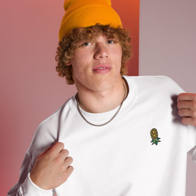 Pineapple Paradox - IYKYK - Embroidered Upside Down Pineapple Unisex Sweatshirt Pineapple Paradox - IYKYK - Embroidered Upside Down Pineapple Unisex Sweatshirt