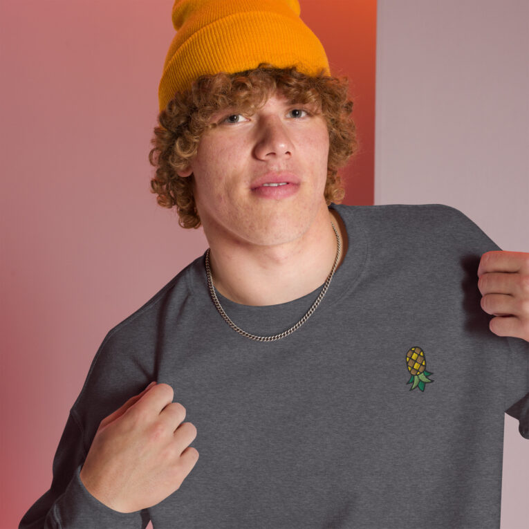 Pineapple Paradox - IYKYK - Embroidered Upside Down Pineapple Unisex Sweatshirt Pineapple Paradox - IYKYK - Embroidered Upside Down Pineapple Unisex Sweatshirt