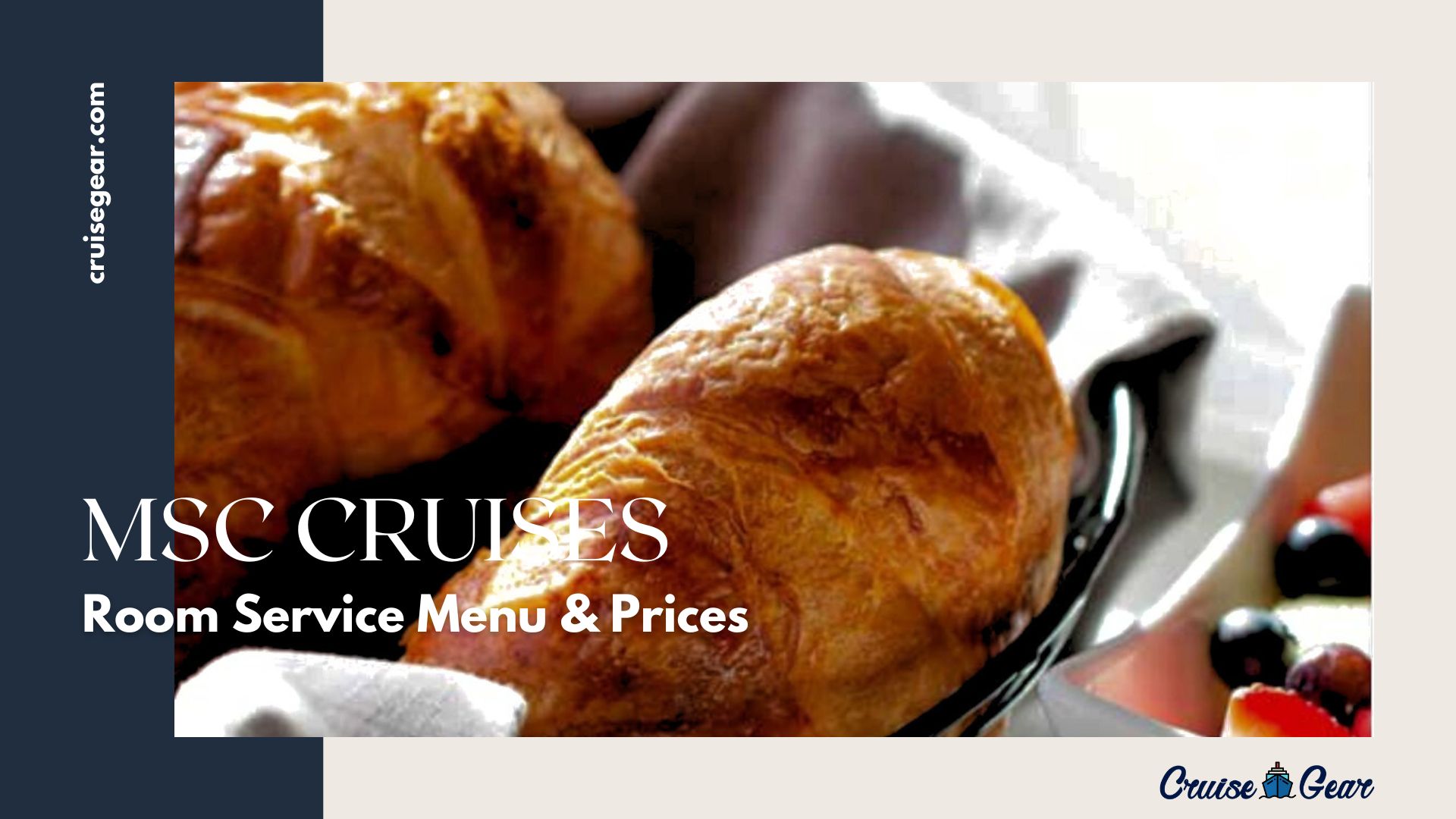 MSC Room Service Menus with Prices