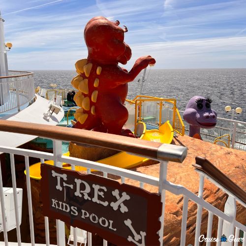 Our Norwegian Dawn Review - A Classic Cruise Experience 7 T-Rex Kids Pool - Norwegian Dawn