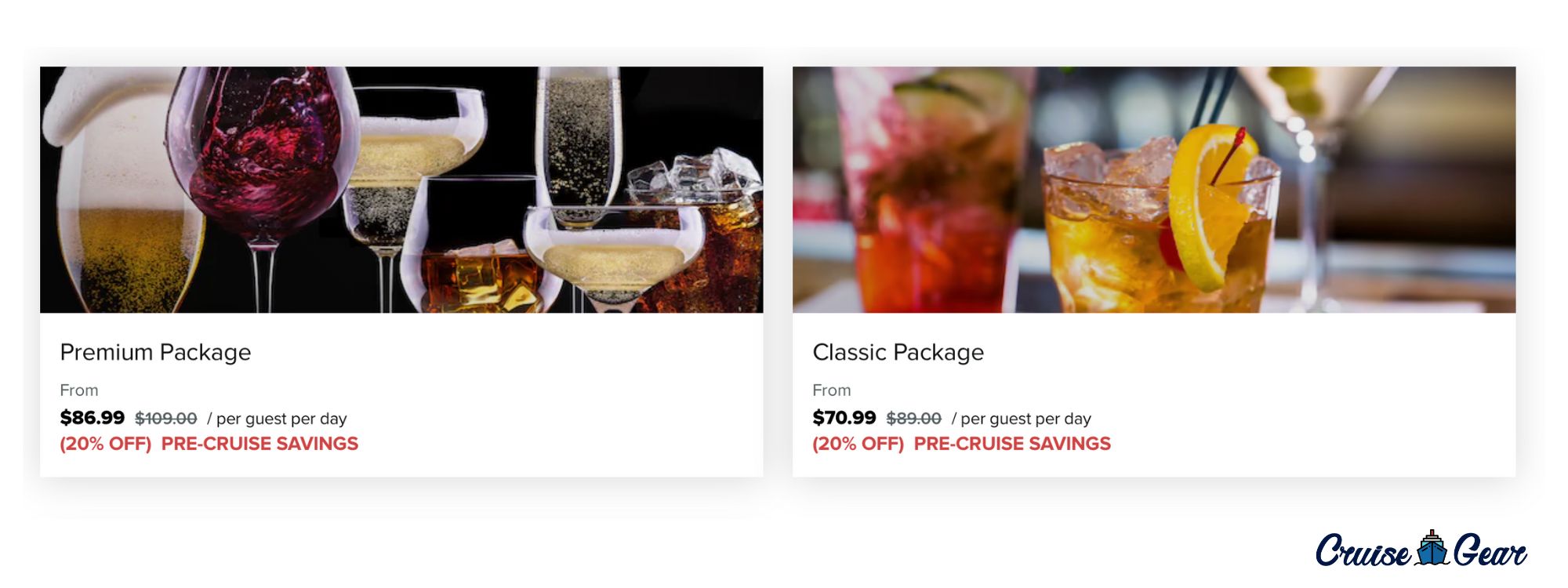 Celebrity Cruises Drink Packages