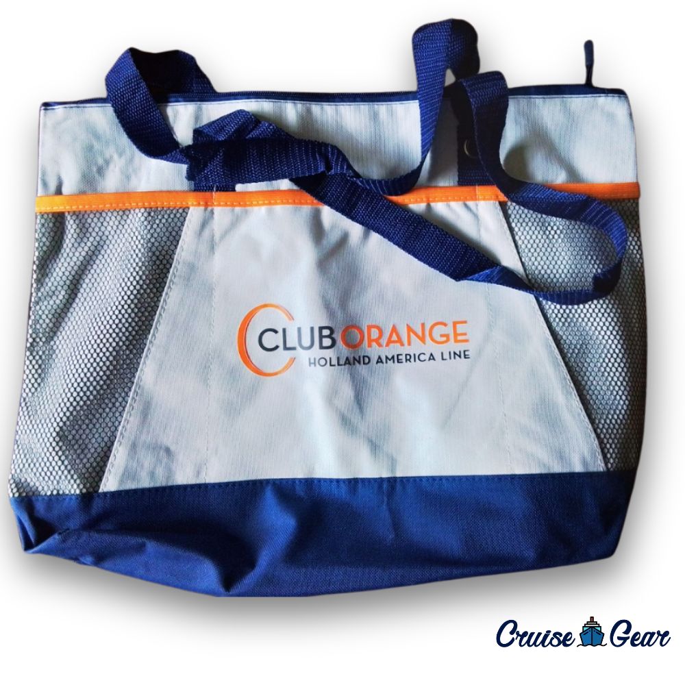 holland america club orange tote bag