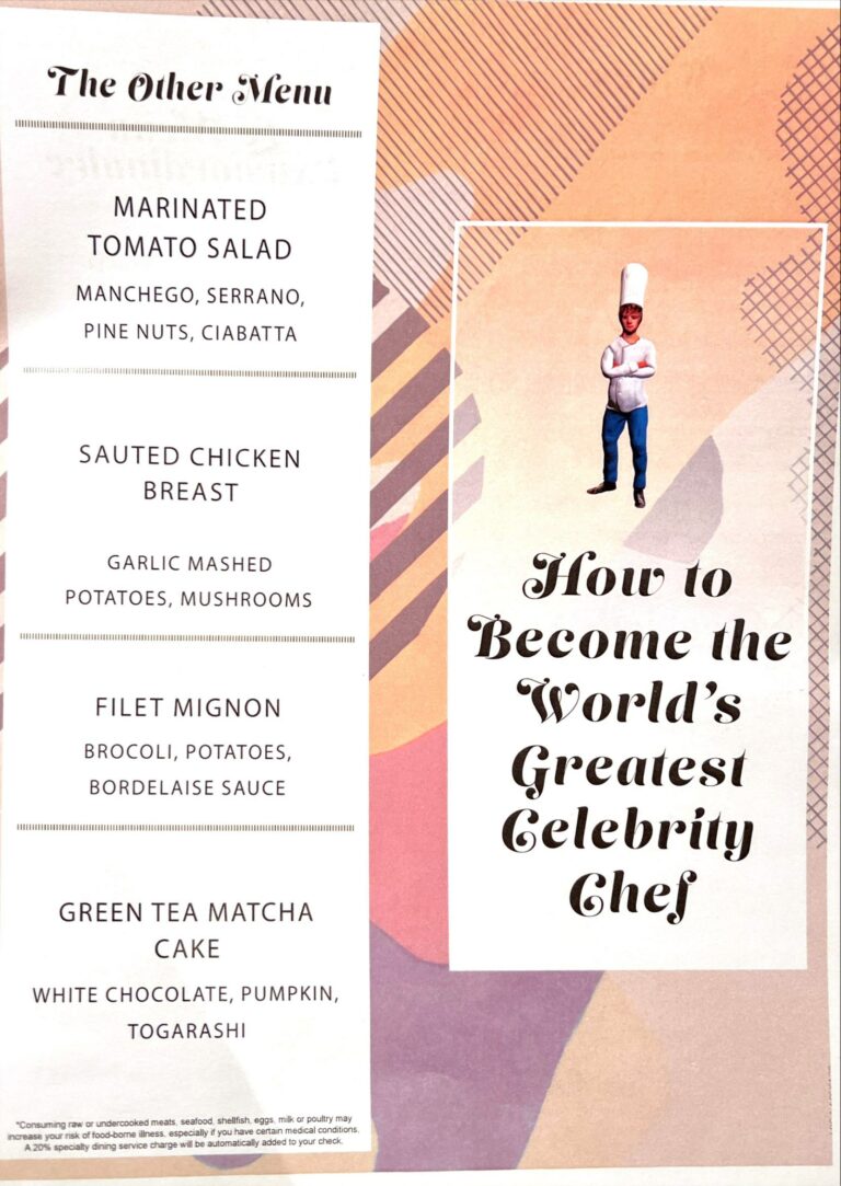 Le Petit Chef Celebrity Cruises Menu &Amp; Review 4 Le Petit Chef - Celebrity Cruises Menu