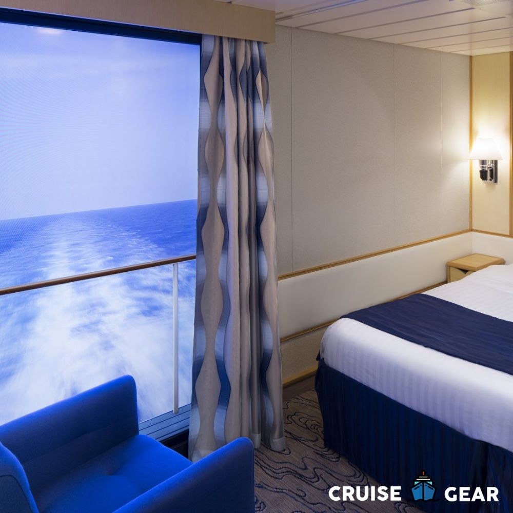 Virtual Balcony - Interior stateroom on cruise ship